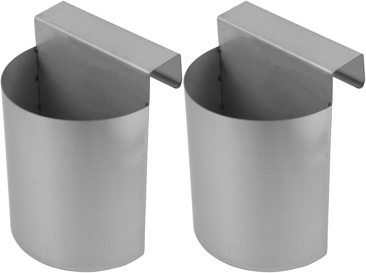 2 pcs Iron Ice Scoop Holder Silver 6.48 X 4.72 X 3.93 in