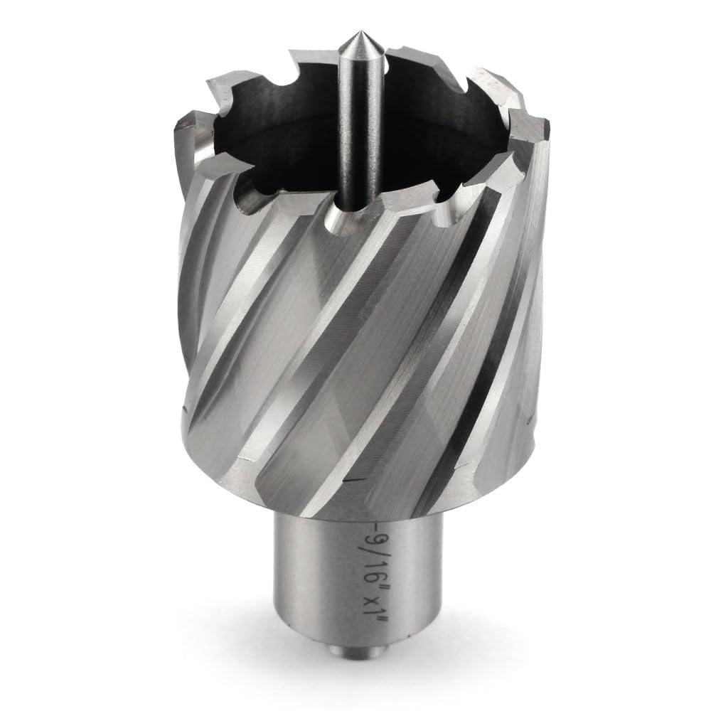 Annular Cutter JESTUOUS 1-9/16 Inch Cut Dia 3/4 Weldon Shank 1 Cut Depth
