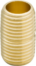 Brass Close Nipple Pipe Fitting,1/2" x 1/2" NPT Male (Pack of 5)