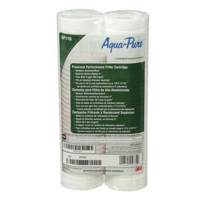 3M Aqua-Pure AP100 Series Whole House Water Filter Cartridge AP110, 2-Pack | Drop-In Cartridge For AP11T, AP101T