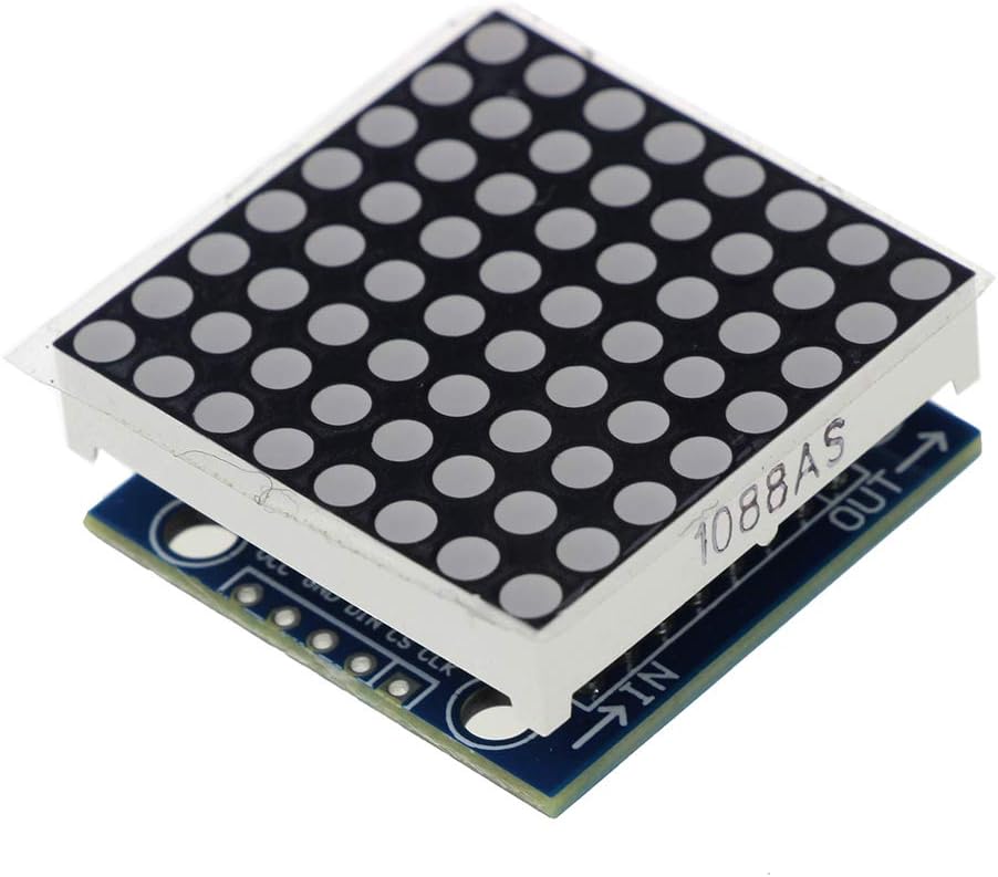 HiLetgo 3pcs MAX7219 8x8 Dot Matrix LED Display Module 5V MCU Control MAX7219 8 * 8 LED Dot Matrix DIY Kit