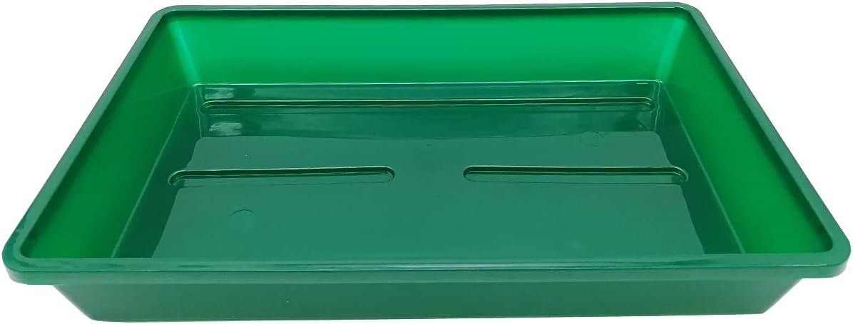 Propagator Tray with Vented Dome, Thick Mini Greenhouse for Seedlings | Large 15 in x 7.1 in Space, Reusable Sturdy