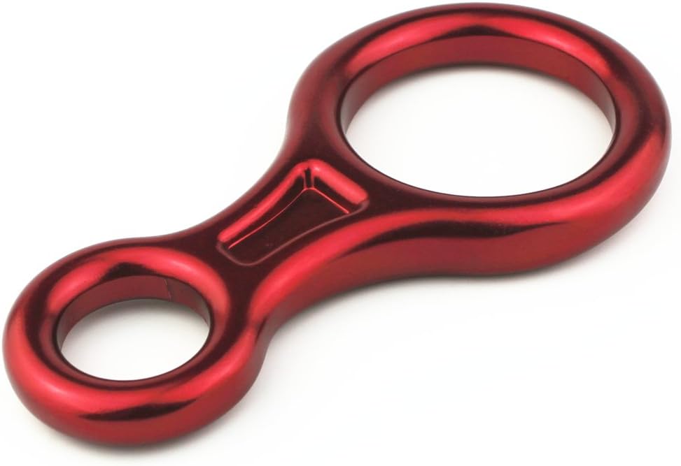 Terminal 8 Descender, Climb Aluminum Figure 8 Descender Rigging Plate Heavy Duty, 35KN Aluminum Alloy Descender for