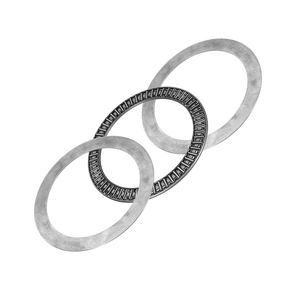 uxcell AXK120155 Needle Roller Thrust Bearings with 2 Washers, 120mm Inner Diameter, 155mm OD 4mm Width Chrome Steel