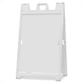Signicade Deluxe A Frame Sidewalk Curb Sign in White