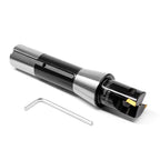 OSCARBIDE Indexable End Mill R8 Shank TP22,1" Cutting Diameter,2 Flutes