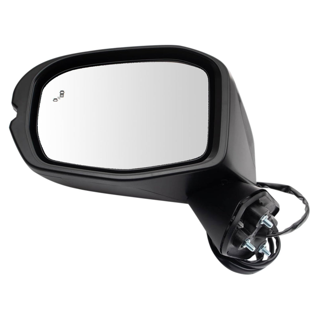 TRQ Driver Side Mirror Assembly Power Heated Blind Spot Turn Signal Smooth
