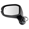 TRQ Driver Side Mirror Assembly Power Heated Blind Spot Turn Signal Smooth