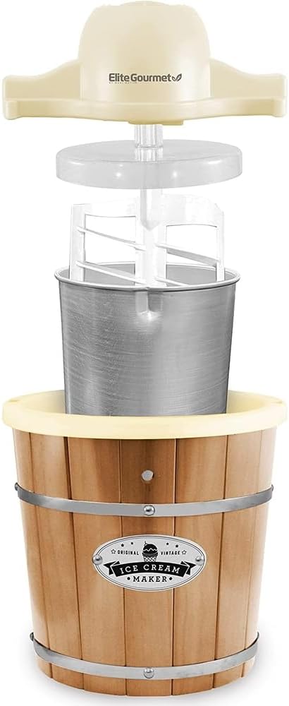 EIM-924L 4Qt Old Fashioned Wood Bucket Ice Cream Maker, Pine