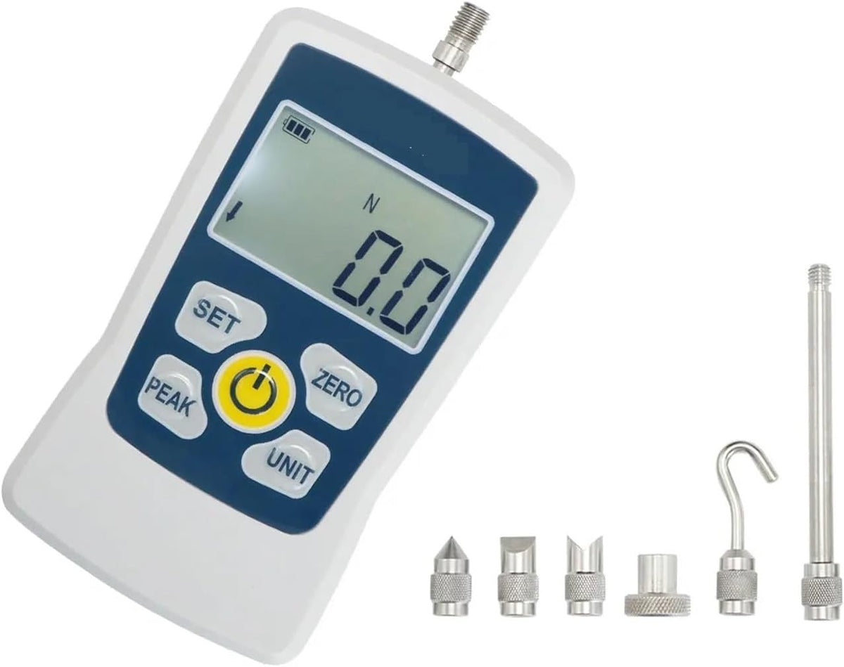 Digital Force Gauge Portable Digital Push Pull Force Gauge Force Test Equipment Dynamometer 1% High Accuracy Am，100N 1