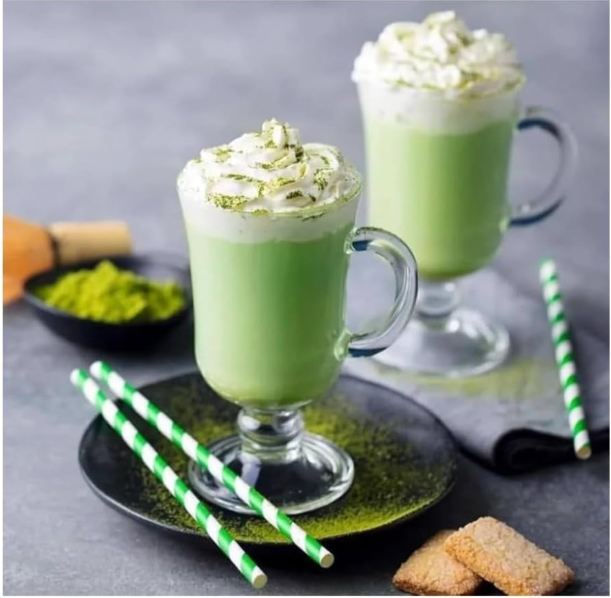 Irish Coffee Mugs Set of 2, 8 oz Glass Hot Beverage Mugs with Handle, Footed Hot Toddy, Cappuccino & Hot Chocolate