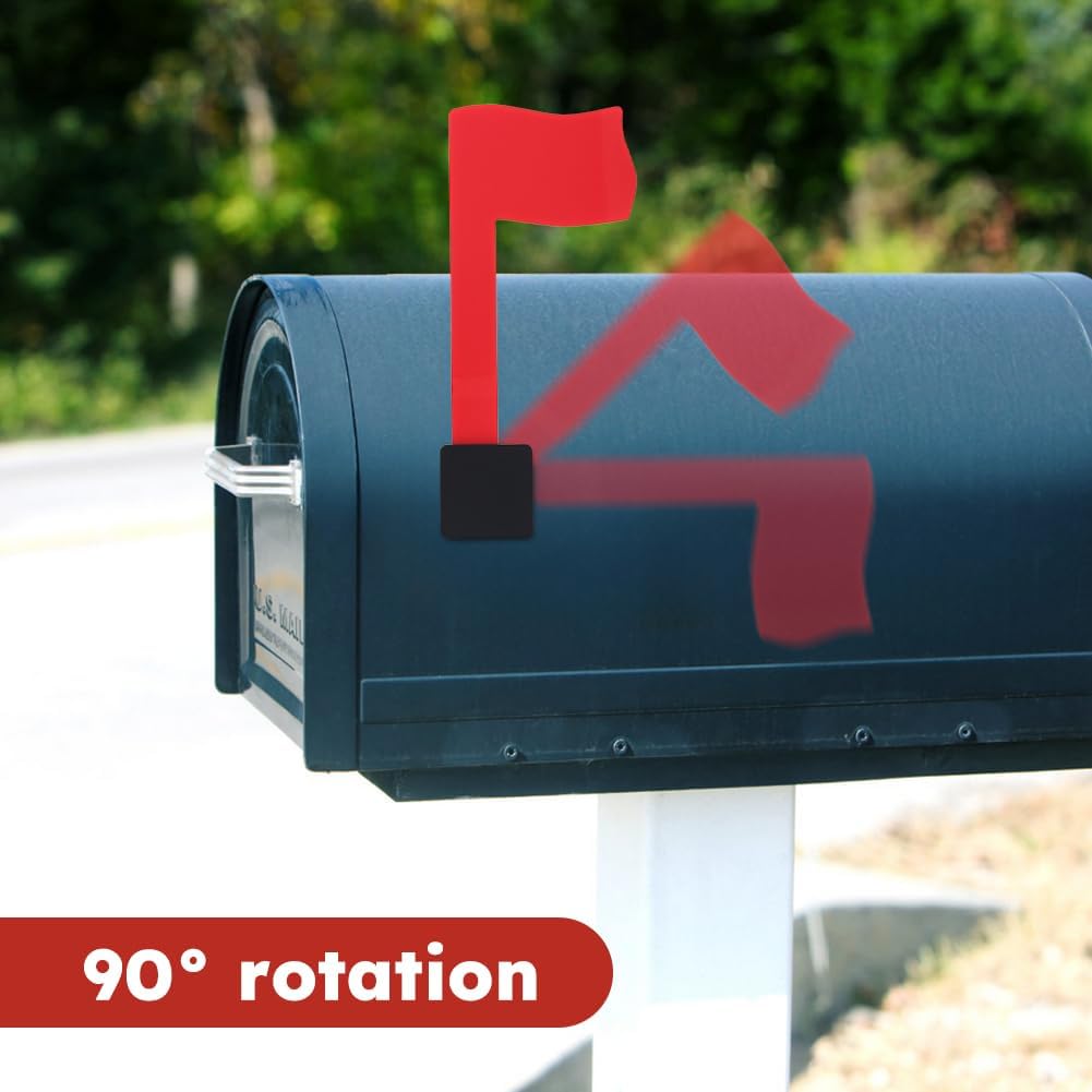 Mailbox Flag Replacement Kit – Red Multi-Directional Flag, No Tools Needed | Durable acrylic/PVC flag, weatherproof.