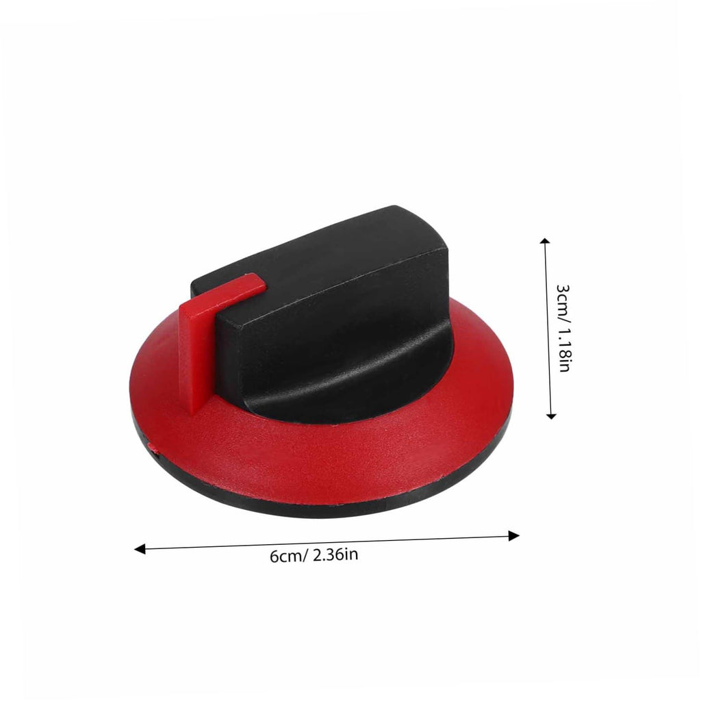 DIYEAH 4pcs Direct Replacement Easy Install Gas Stove Knobs Round Edge Safe Touch for Gas Range