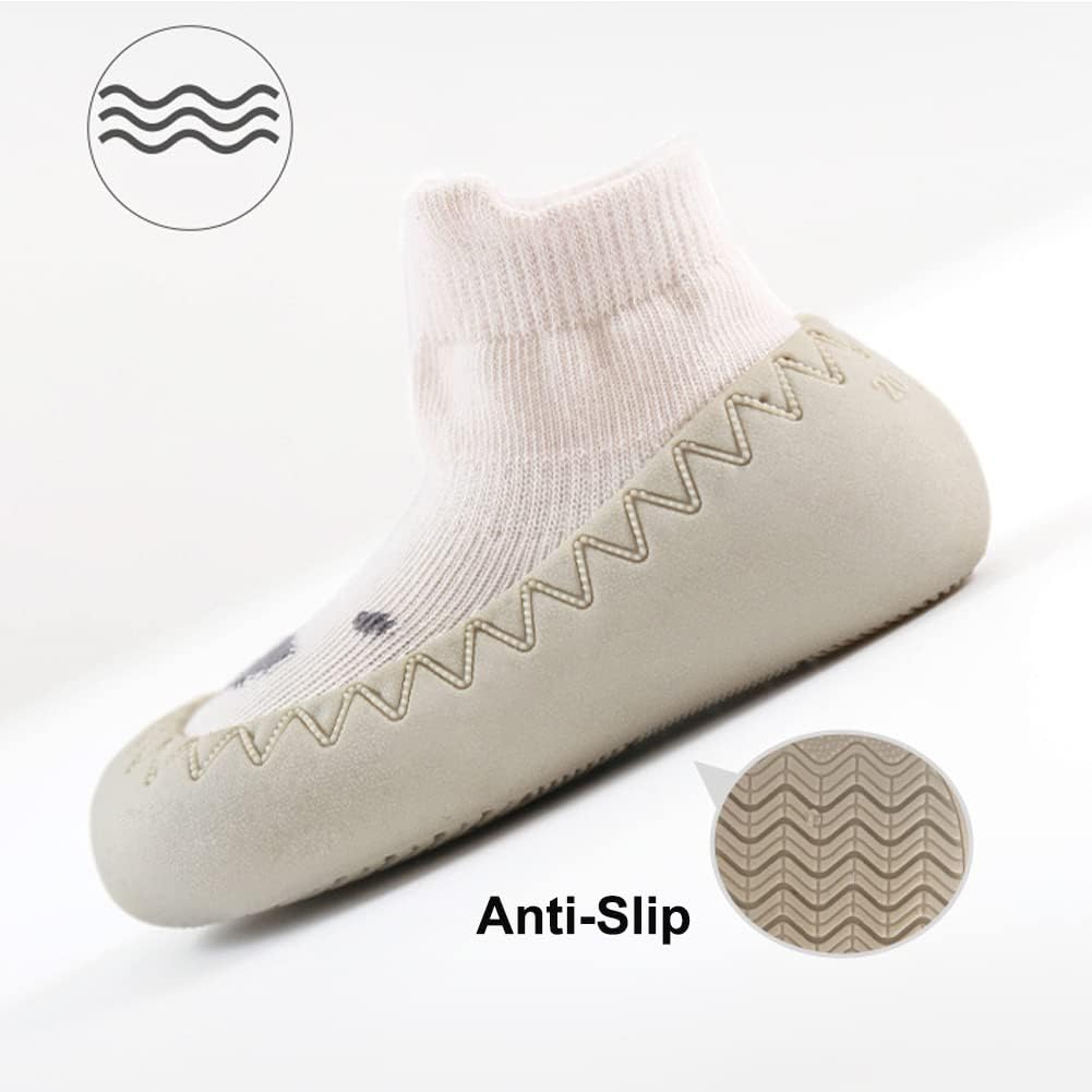 Baby Sock Shoes Non-Slip Toddler First Walking Shoes for Boys Girls