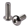 50Pcs #10-24 x 1 Button Head Socket Cap Screws Allen Hex Bolts, 304 Stainless Steel 18-8, Coarse Thread UNC Full Thread