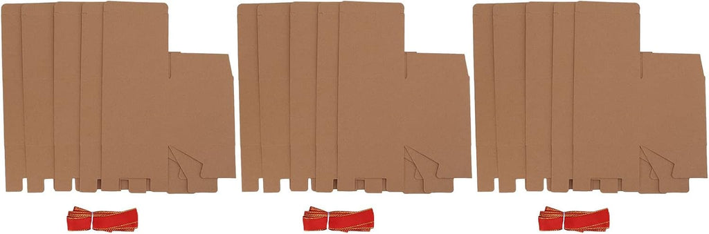 15PCS Bridesmaid Gift Box, Kraft Paper DIY Decoration Groomsmen Gift Box, Recyclable Small Gift Boxes with Ribbon for
