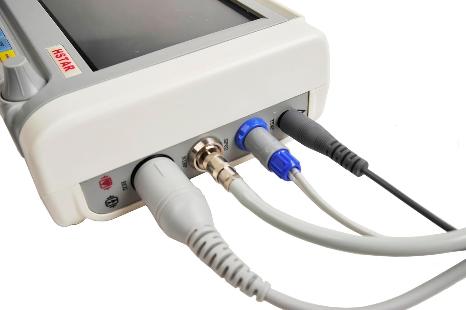 Veterinary Vital Signs Monitor 7 Inch Portable 6 Parameter Monitor ECG/NIBP/PR/SPO2/RESP/TEMP Animal Monitor