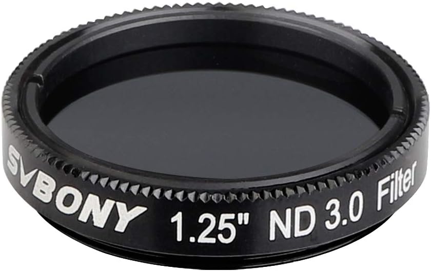 SV139 Moon Filter ND1000 1.25 inch for Telescope | 0.1 Percent Transmission ,ND1000 Nutral Density Filter for
