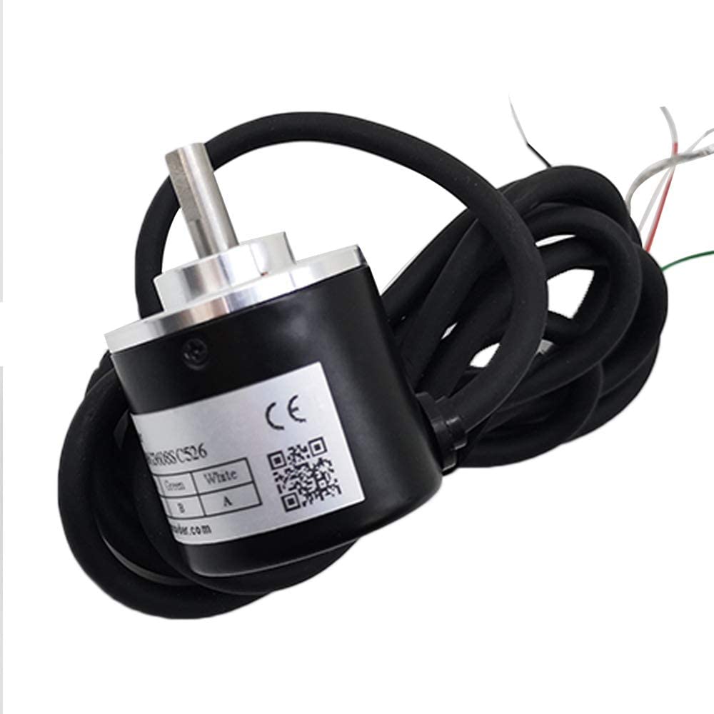 Incremental Rotary Encoder 360 PPR A B 90° Phase 5V-Voltage Output 6mm Solid Shaft