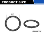 uxcell 100Pcs AS-014 O-Rings, EPDM O-Rings 1/2" ID, 31/32" OD, 1/16" W