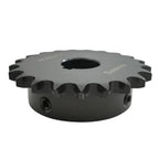 #40 Roller Chain Sprocket Type B 1 inch Bore 21 Tooth, Hardened Antirust 1045 Steel Drive Sprockets 40B21-1