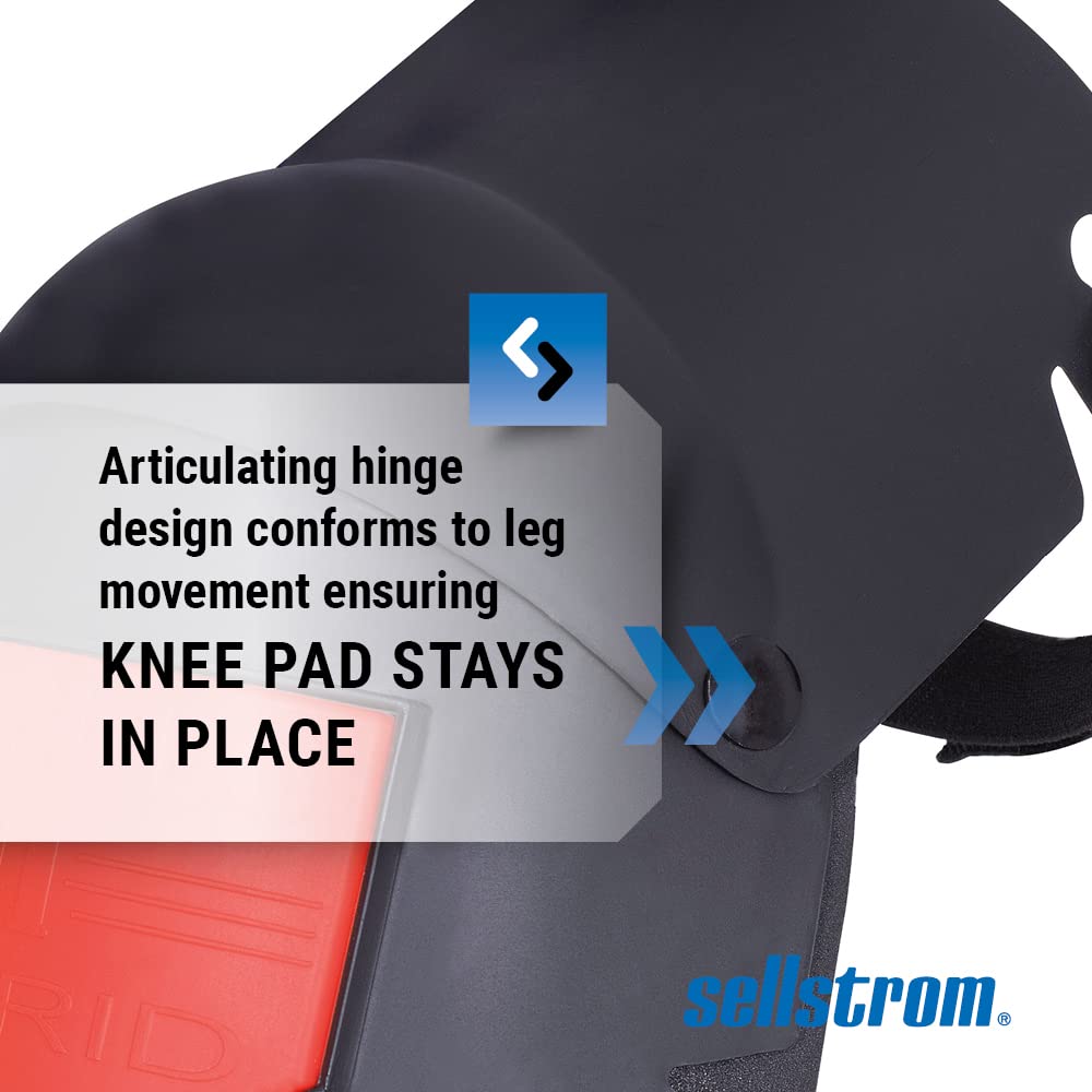 Ultra Flex Hybrid KneePro Knee Pads with Built-In Gel Pads - for Construction, Gardening, Roofing, Work, Flooring