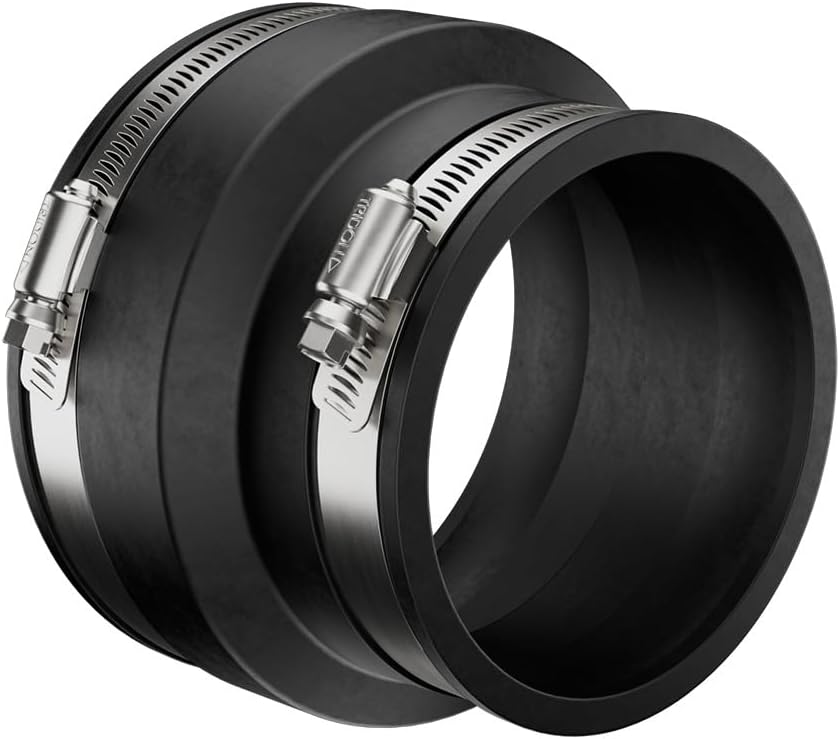 Fernco Inc. P1002-44 4-Inch Clay To 4-Inch Cast Iron Or Plastic Coupling