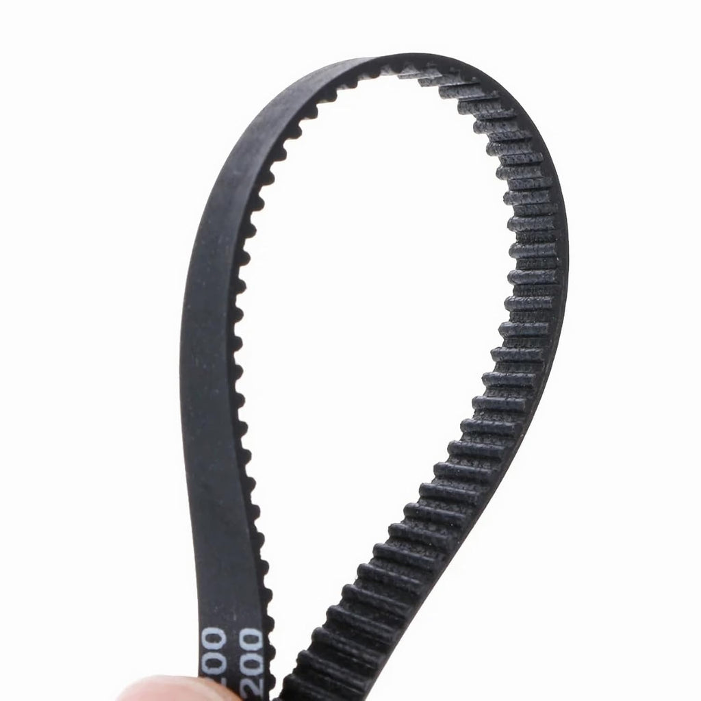 GT2 Timing Belt, 6mm Closed Loop Rubber Belt, Length 200mm, Width 6mm, Pitch 2mm, 2GT Synchronous Belts 3D Printer Belt, Black Loop Drive Belt 10pcs (200MM)
