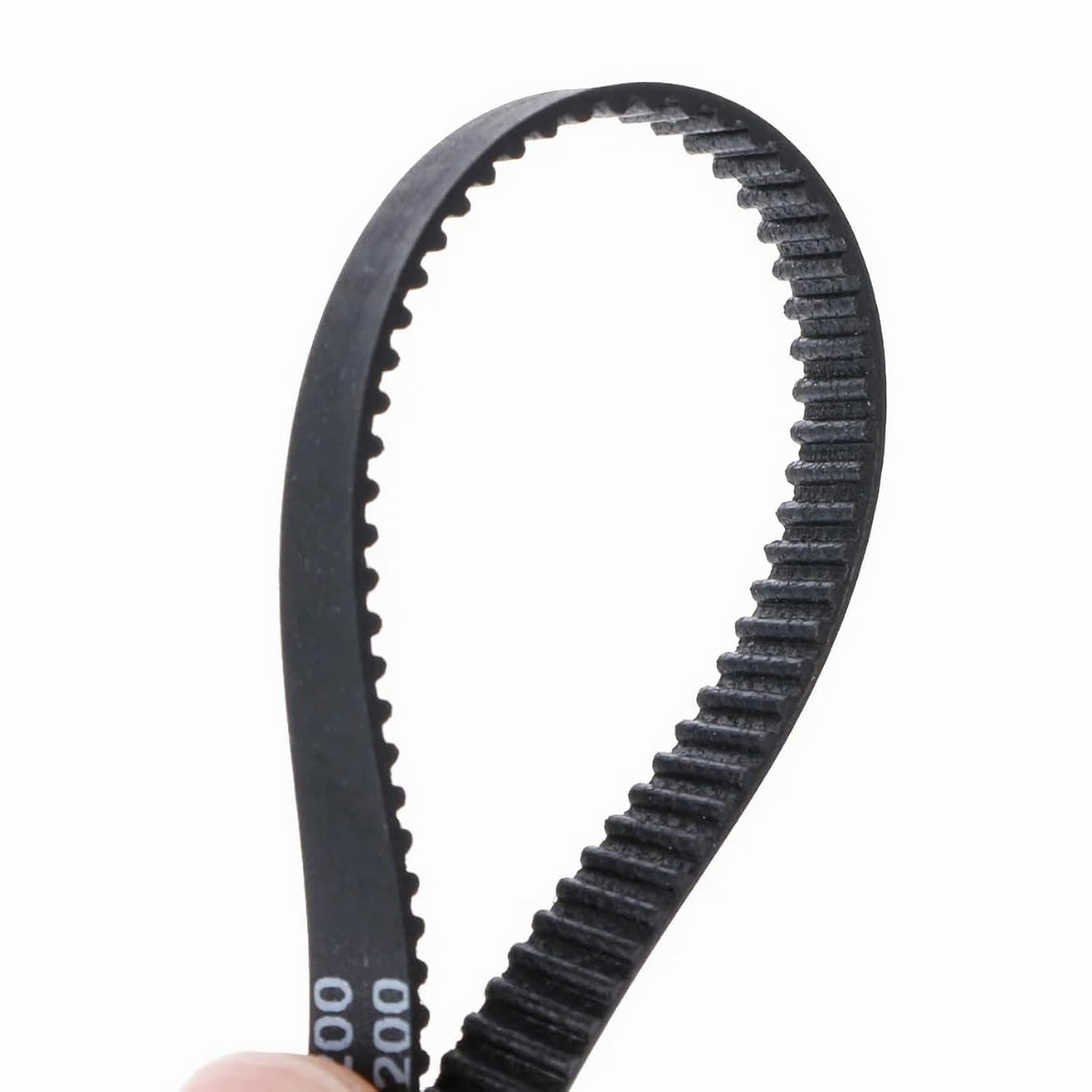 GT2 Timing Belt, 6mm Closed Loop Rubber Belt, Length 200mm, Width 6mm, Pitch 2mm, 2GT Synchronous Belts 3D Printer Belt, Black Loop Drive Belt 10pcs (200MM)