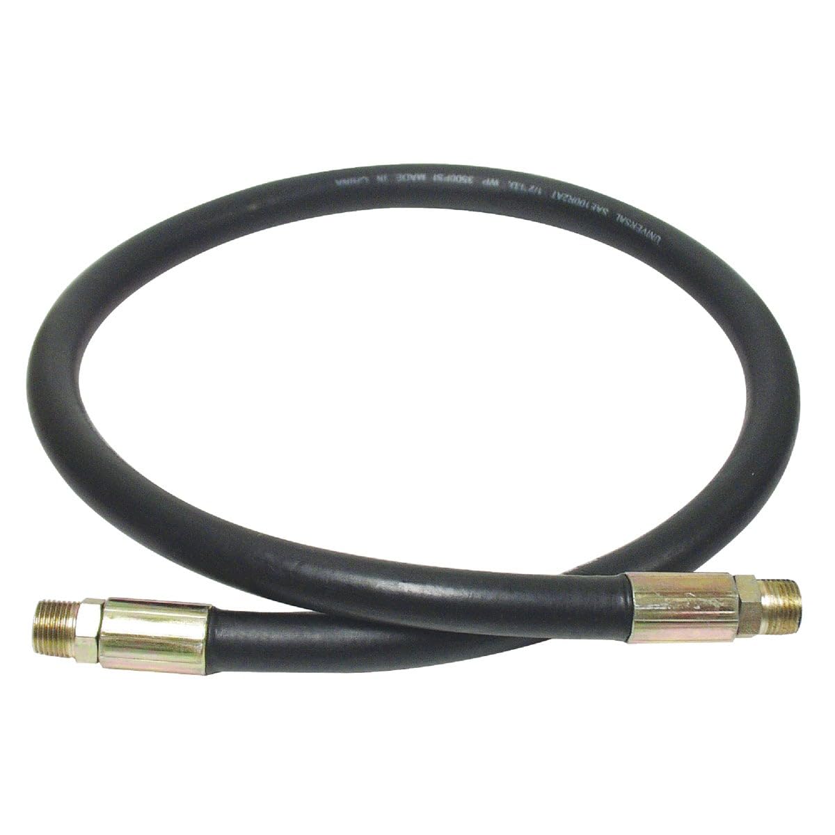 Apache 98398226 3/8" x 24" 2-Wire Hydraulic Hose Male x Male Assembly