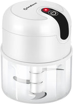 EASYSPEED Electric Garlic Chopper 1 Cup, Mini USB Charging Wireless Food Processor with 304 Stainless Steel, 3 Sharp
