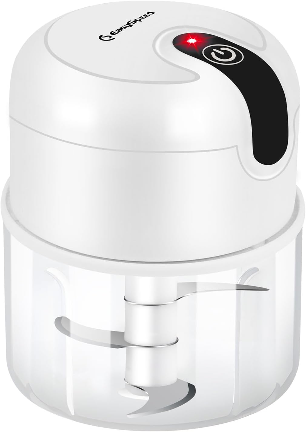 EASYSPEED Electric Garlic Chopper 1 Cup, Mini USB Charging Wireless Food Processor with 304 Stainless Steel, 3 Sharp