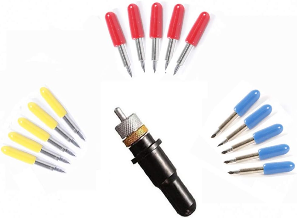 15pcs 30/45/60 Degree Roland Vinyl Cutter Cutting Plotter Blade with Blade Holder