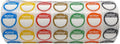 Removable Day Label - 1 inch - Peel Tab - Week (Mon-Sun) (7000 Stickers) - Food and Restaurant Day Dots - FIFO