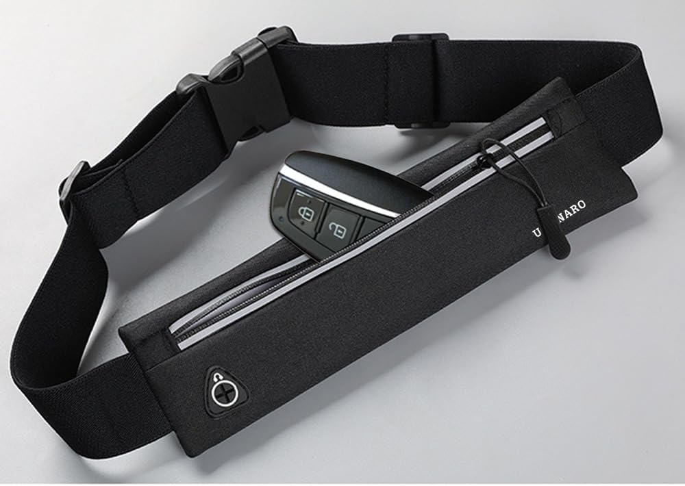 Slim Running Belt Fanny Pack for Men Women, Running Phone Holder Runners Pouch Waist Pack for Workout, Money Belt