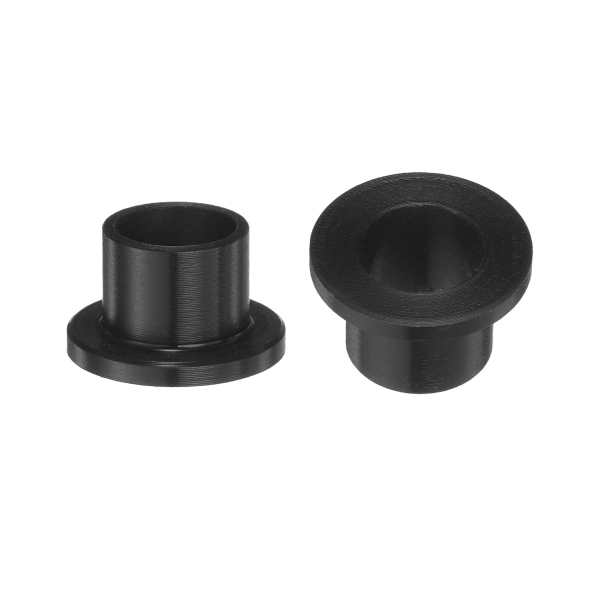 HARFINGTON 8pcs Flanged Sleeve Bearings Plastic Bushings 8.2mm Bore x 10mm OD x 9mm Length Black POM Bushings