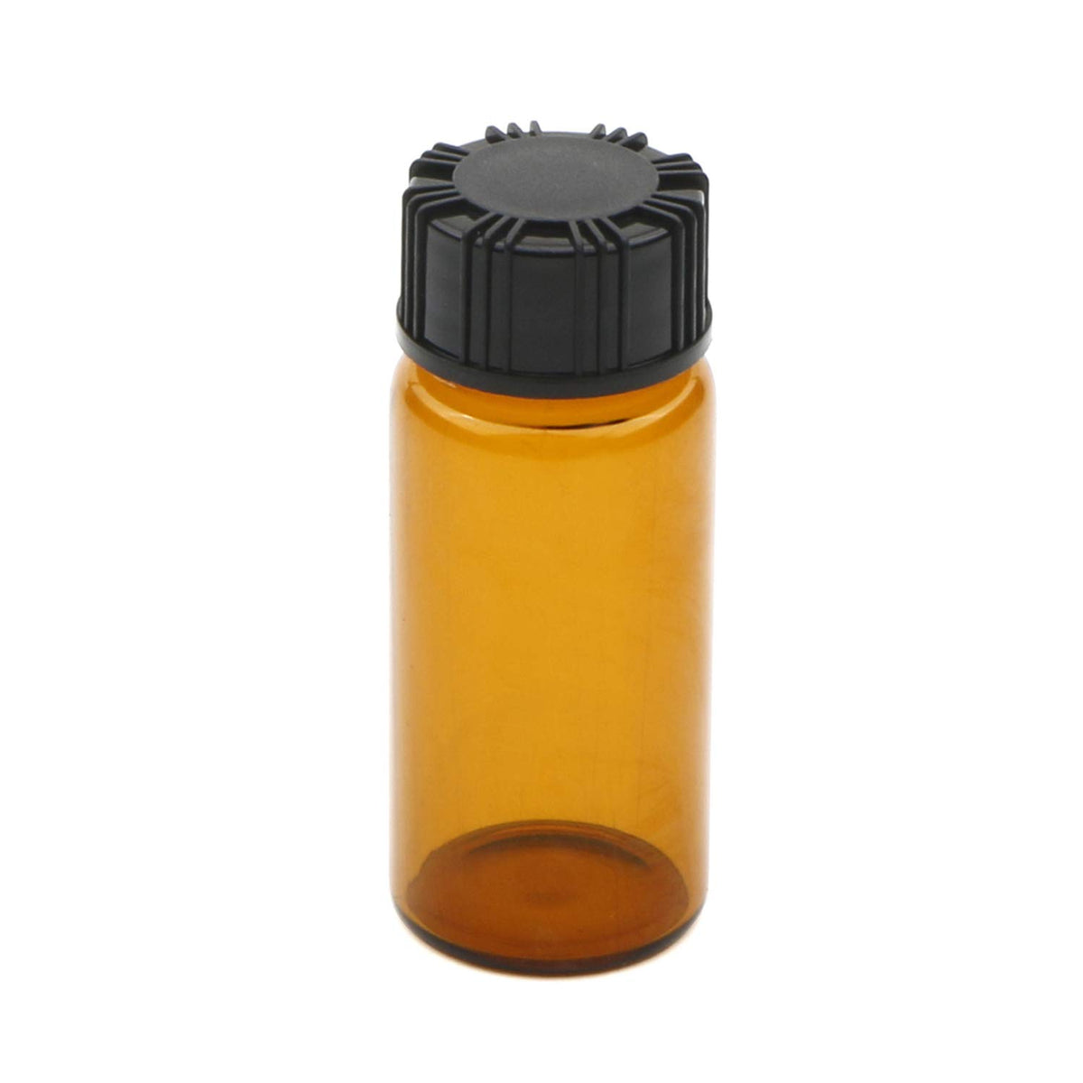 15 Pack 10 ml Small Glass Bottles Vials with Screw Caps, Brown&Clear