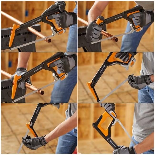 Fiskars Pro TrueTension Hacksaw, Blade-Tensioning Metal Cutting Saw