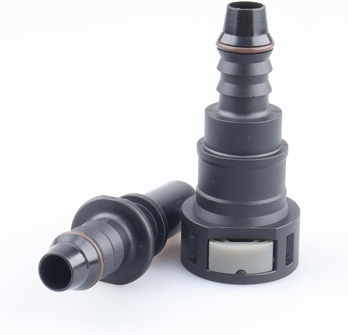 AC PERFORMANCE Fuel Quick Release Connector Female 1/2" Tube to Male 1/2" Barb with Male Quick Connector