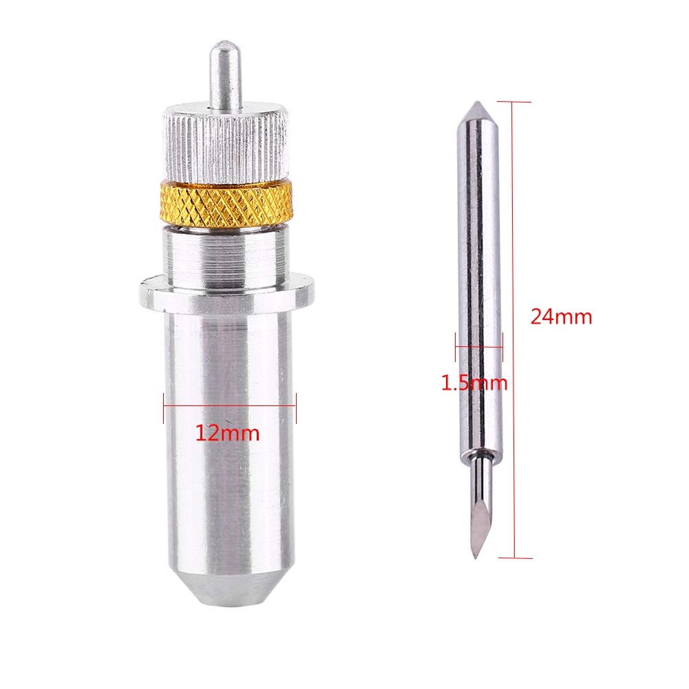 Plotter Cutter Blade, 15pcs Tungsten Steel Lettering Blade Cutter Blades 30°/45°/60° Plotter Cutting Tool for Cutting
