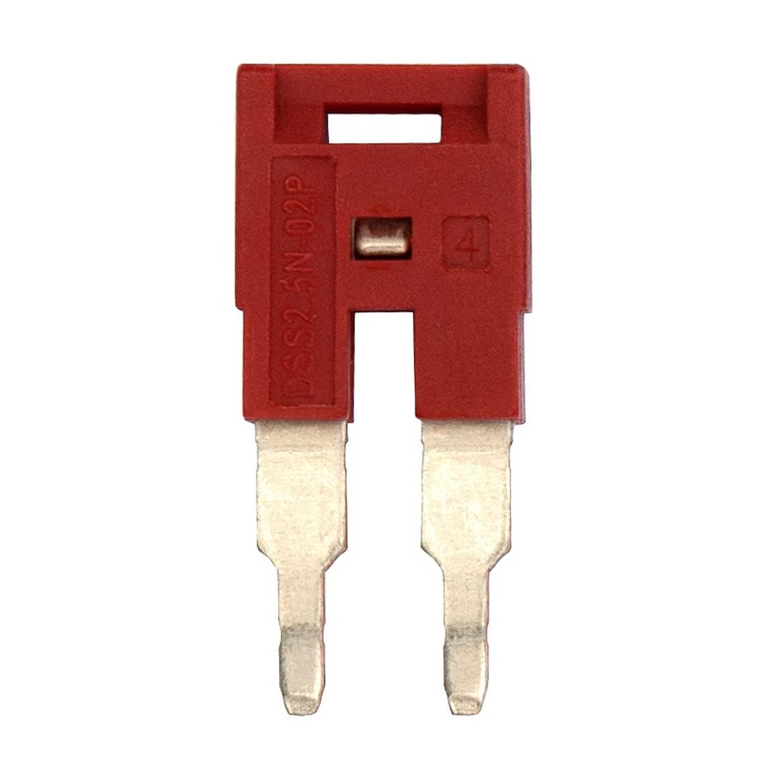 Dinkle DSS2.5N-02P DIN Rail Terminal Block Press-Fit Jumper DK2.5N Two Pole, Pack of 20