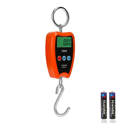 440lb/200kg Digital Crane Scale - Compact LCD Handheld Hanging Scale for Garage, Farm, Hunting, Fishing &