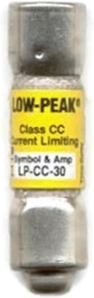 Bussmann LP-CC-30, 30 Amp (30A) 600V Midget,Time Delay, Current Limiting Class CC Rejection Cartridge Fuses