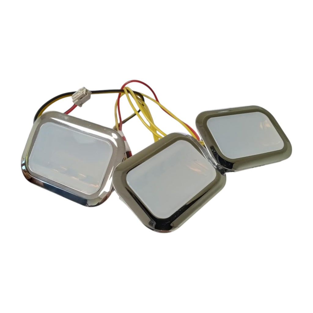 Choice W11683244 Refrigerator Frosted LED Module Light Kit Package with Chrome Frame for Whirlpool