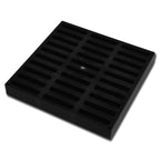 9"x9" Square Catch Basin Kit (Black Grate)