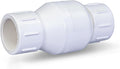 Midline Valve 4I2U12 PVC Inline Check Valve for Backflow Prevention 1/2'' FIP White Plastic