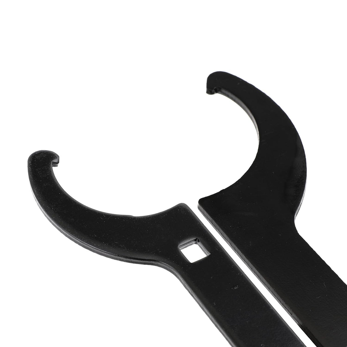 FAPO 2 Pcs Universal Coilover Shock Adjustment Tool, Steel Spanner Wrenches C-Shape Hook for Suspension Lowering Kits