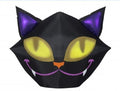 Black Cat with Eye Scream Projection Eyes Halloween Inflatable