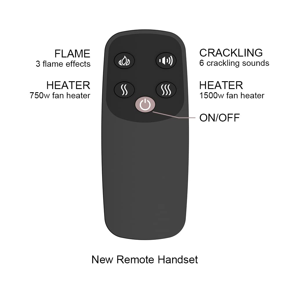 Edward 33 Inches Electric Fireplace Insert
