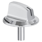 Kqcibz 1 PCS Upgrade Replacement 5304525746 Long Stem Stove Knobs Oven Knobs Compatible Stove Range, Silver